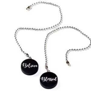 Set of 2 farmhouse fan , light pulls